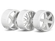 HPI 73410 WHEEL SET (WHITE/MICRO RS4)